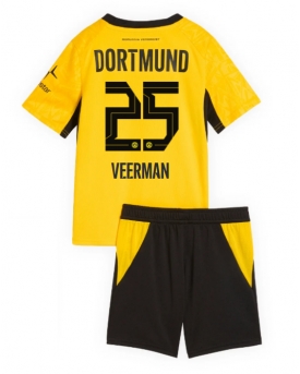 Borussia Dortmund Joey Veerman #25 Maglia Gara Casa Repliche 2026-27 Bambino Maniche Corte Borussia Dortmund Joey Veerman #25 Maglia Gara Casa Repliche 2026-27 Bambino Maniche Corte